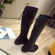 women's lace up boots with knee high heels flat bottomed locomotive high boots