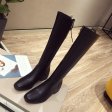 women's lace up boots with knee high heels flat bottomed locomotive high boots