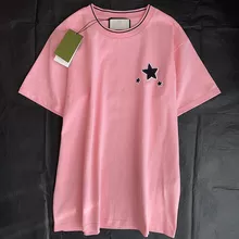 Women's T-shirt Spring/Summer New Letter Star Embroidery Top Two Colors Optional Round Neck Short Sleeve Casual Loose Tees